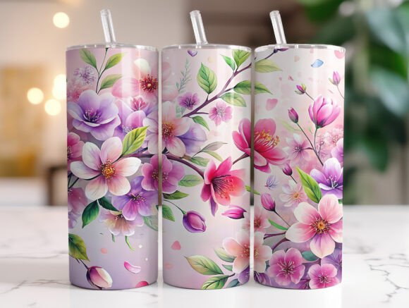 20oz Floral Bloom Elegance Tumbler Wrap Review
