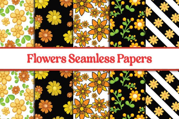 5 Floral Seamless Pattern Digital Papers Review