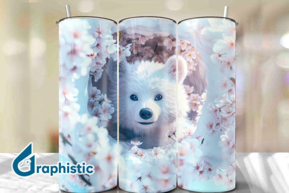 Bear Floral Break Through Tumbler PNG 27: A Designer's Review