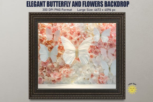 Elegant Butterfly and Flowers Backdrop Review