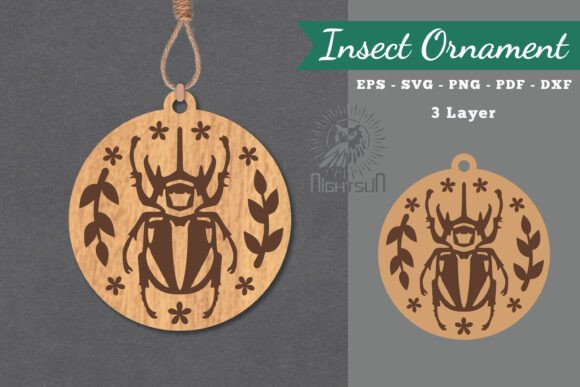 Floral Insect Laser Cut Ornament SVG 1 Review