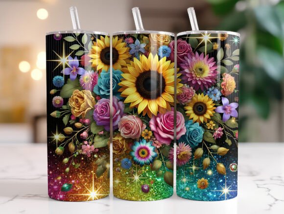 Floral Tumbler Wrap Sublimation Design Review