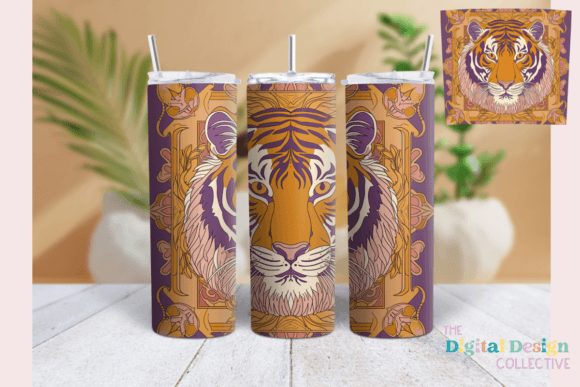 Floral Watercolor Tiger Tumbler Wrap Review