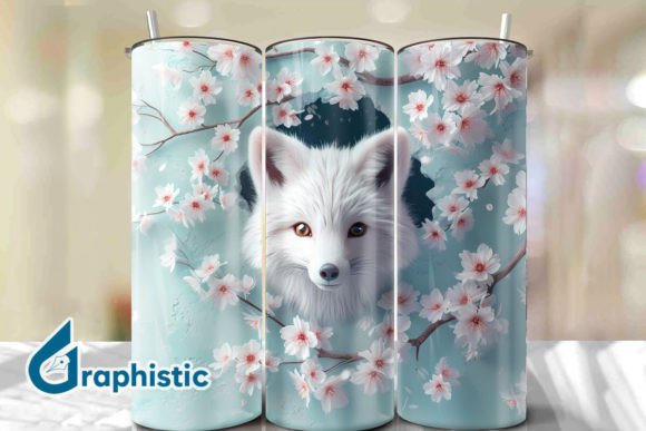 Fox Floral Break Through Tumbler PNG01 Review