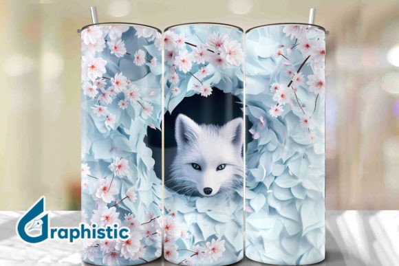 Fox Floral Break Through Tumbler PNG09: A Designer's Review
