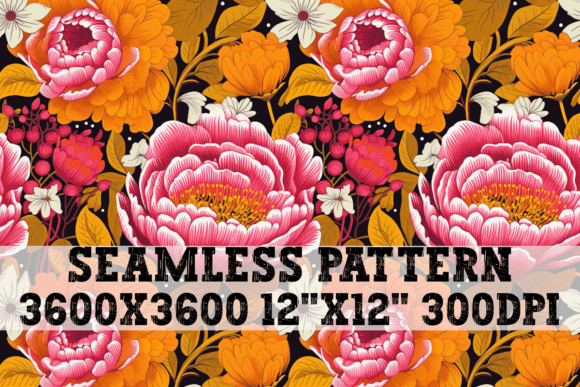 Funky Floral Flowers Seamless Pattern Review