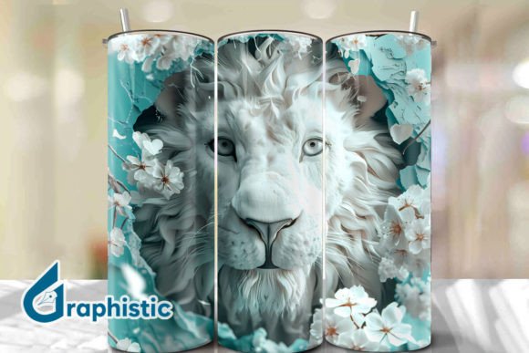 Lion Floral Break Through Tumbler PNG29 Review