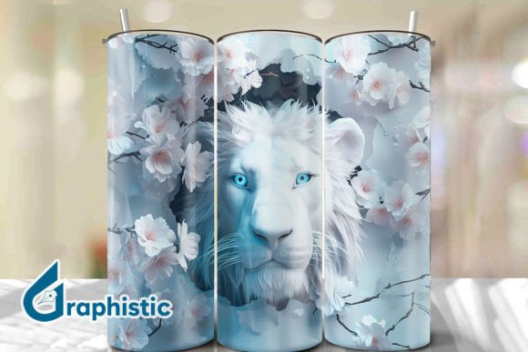 Lion Floral Break Through Tumbler PNG31 Review