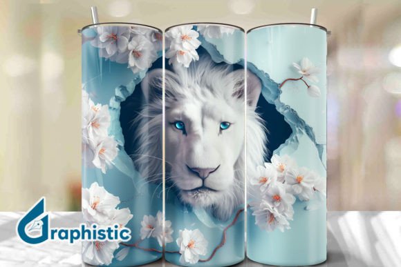 Lion Floral Break Through Tumbler PNG37 Review