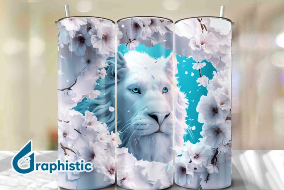 Lion Floral Break Through Tumbler PNG40 Review