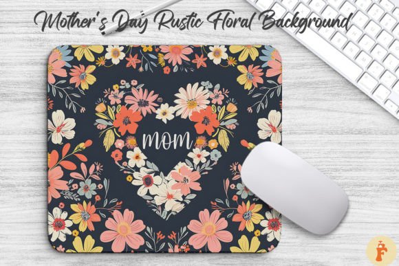 Mother's Day Rustic Floral Background
