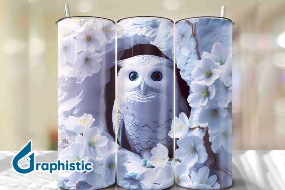 Owl Floral Break Through Tumbler PNG23 Review