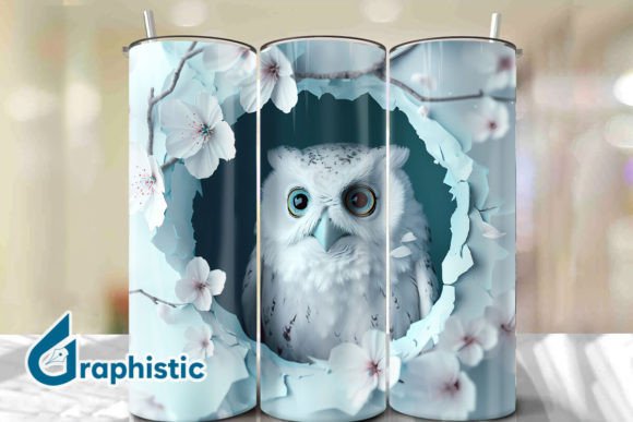 Owl Floral Break Through Tumbler PNG28 Review