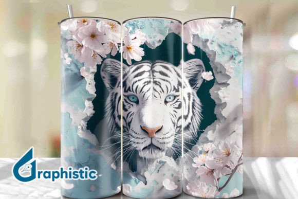 Tiger Floral Break Through Tumbler PNG24 Review