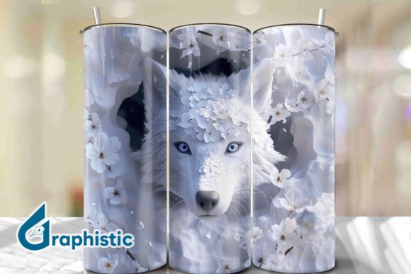 Valentine Wolf Floral Tumbler Wrap 25 Review