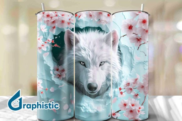 Valentine Wolf Floral Tumbler Wrap 30 Review